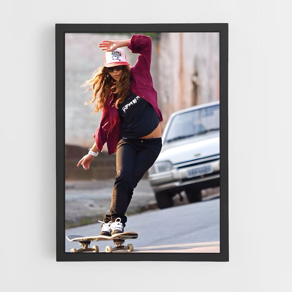 Poster Leticia bufoni skateurs – affiche Skateboard (vue 2)